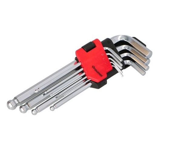 L-seškantes atslēgu komplekts 1,5-10mm