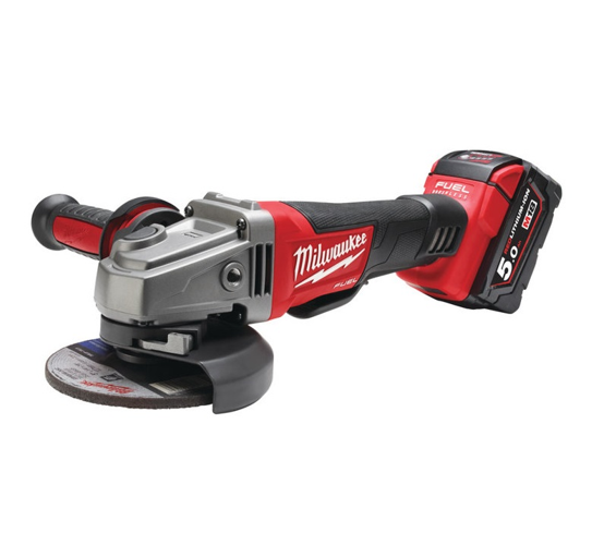 LEŅĶA SLĪPMAŠĪNA AKUM. 18V Ø125MM FIKS. ĀTRUMU