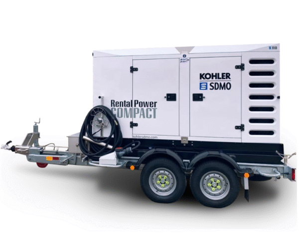 ĢENERATORS DĪZELIS ~100KVA UZ PIEKABES